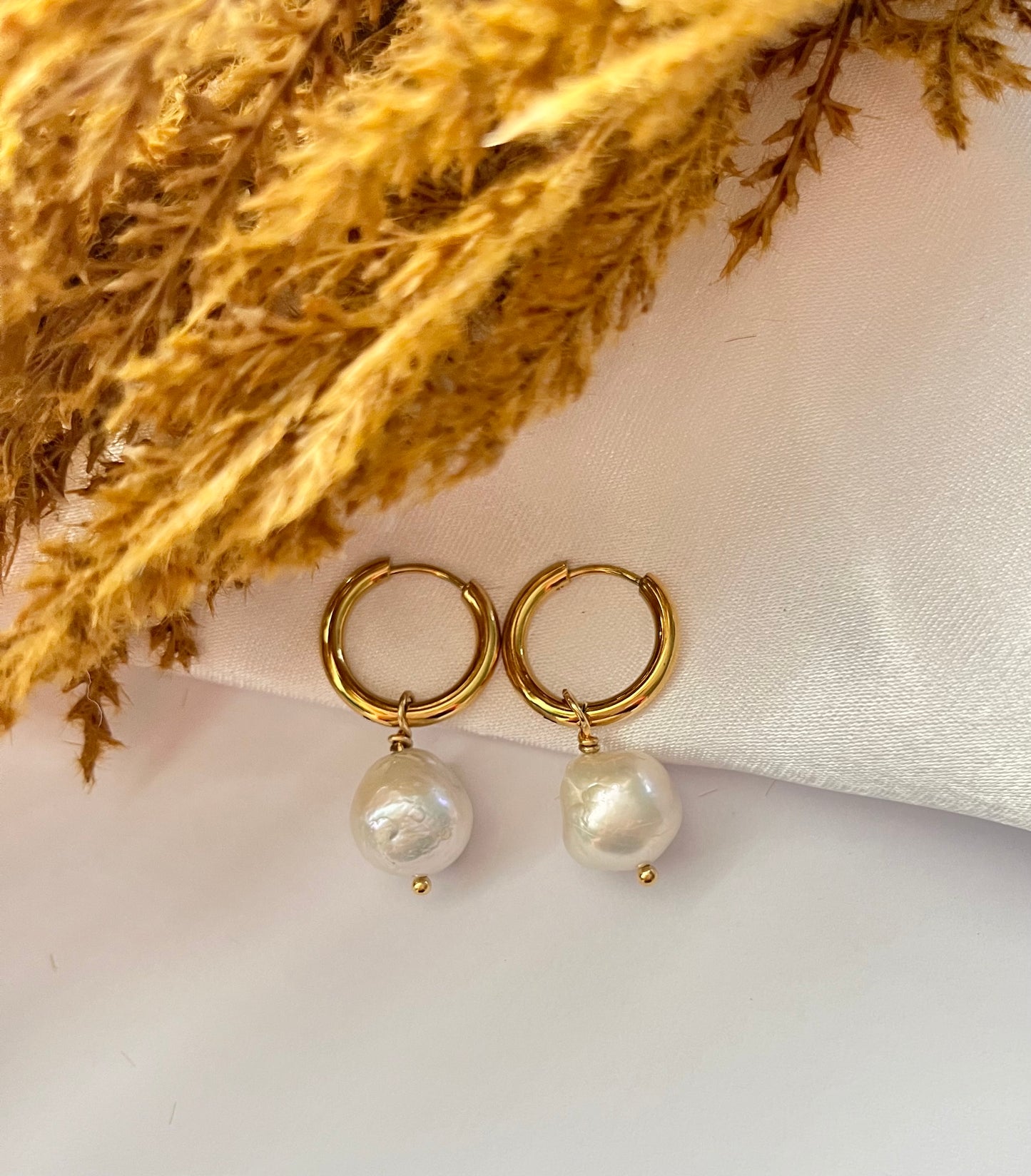 Big Pearl Earrings