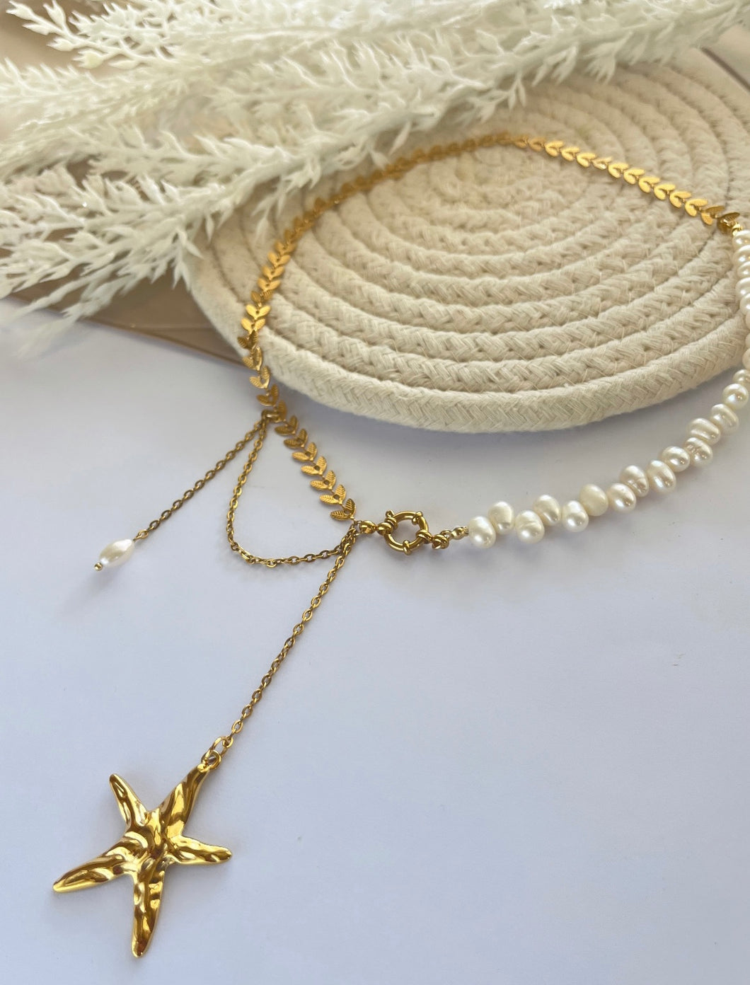 Starfish Pearl Necklace