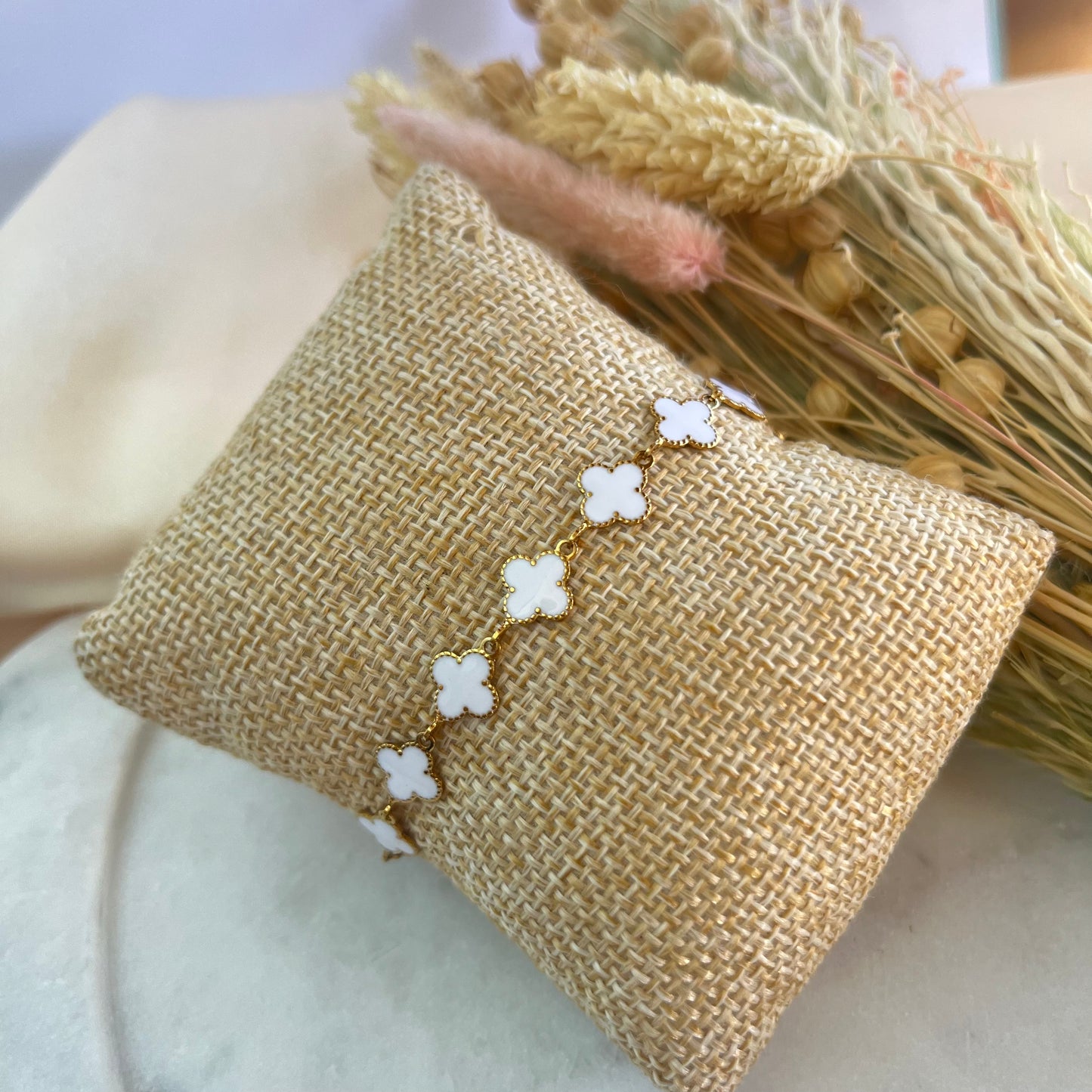White Clover Bracelet