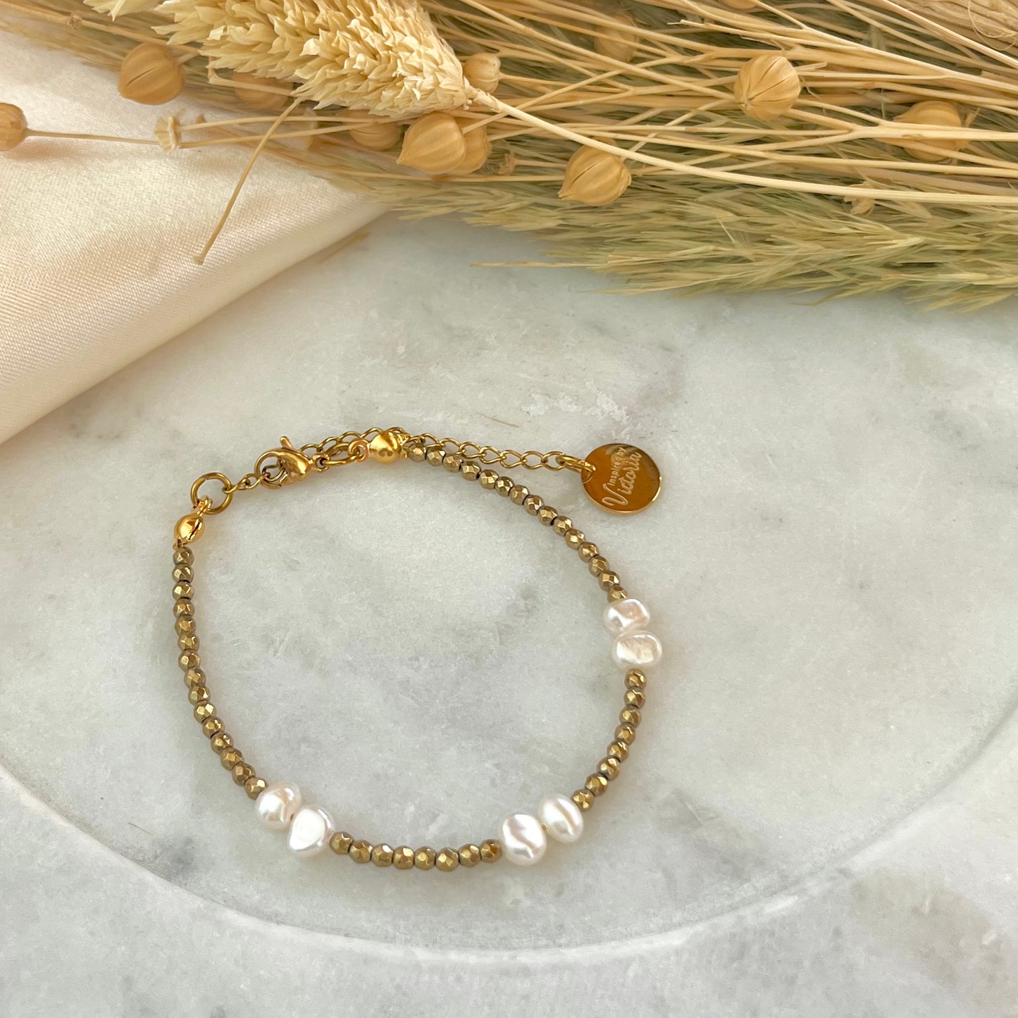 Golden Pearl Bracelet