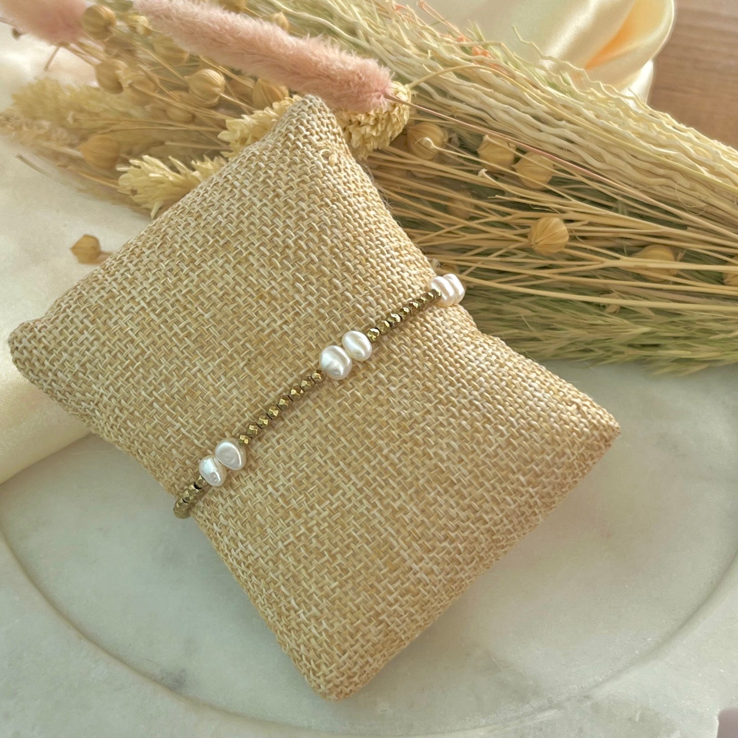 Golden Pearl Bracelet